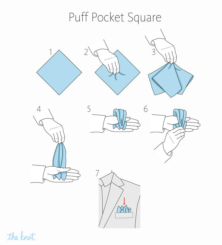 MIKOLO - How to fold a puff pocket square