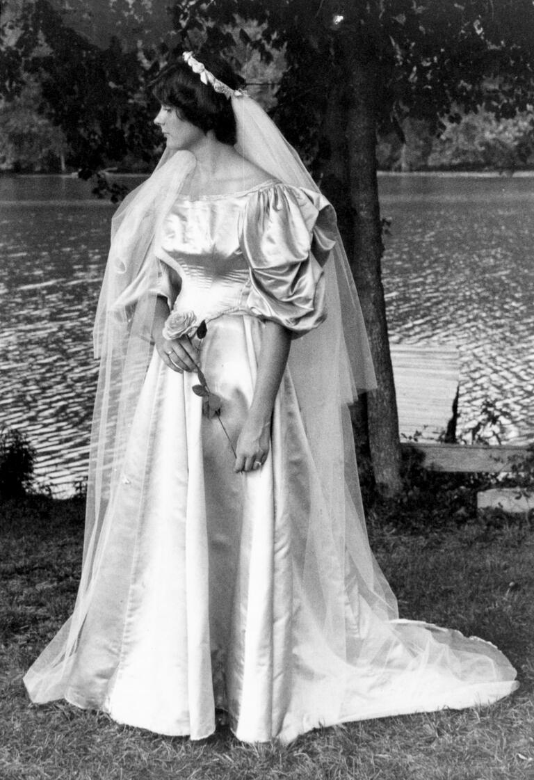 Leslie Kingston wedding dress from 1977