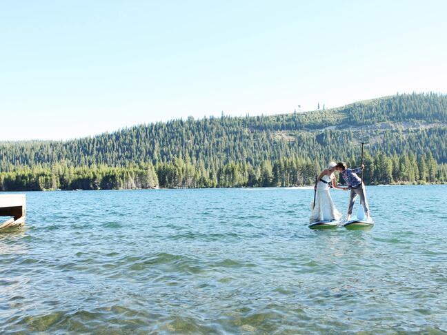 Paddle board wedding