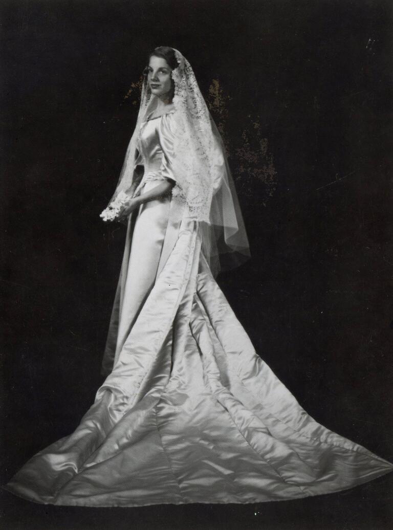 Sara Seiler Ogden wedding dress from 1960