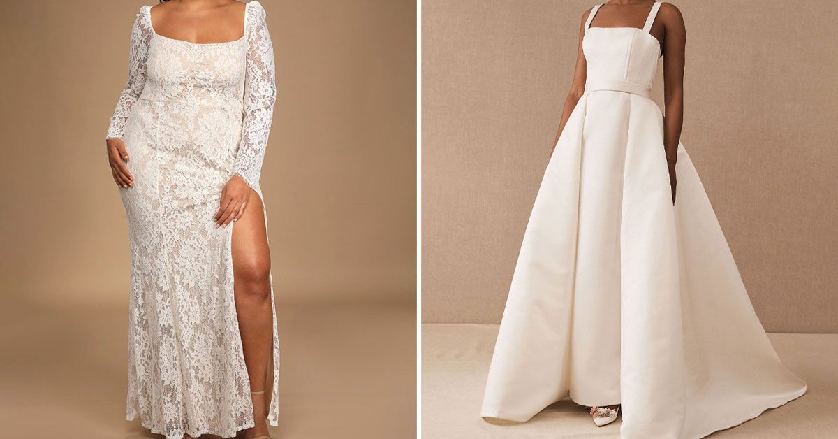 Square Neck Wedding Dresses For An Elevated Look