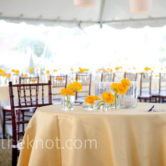 Yellow Reception Decor