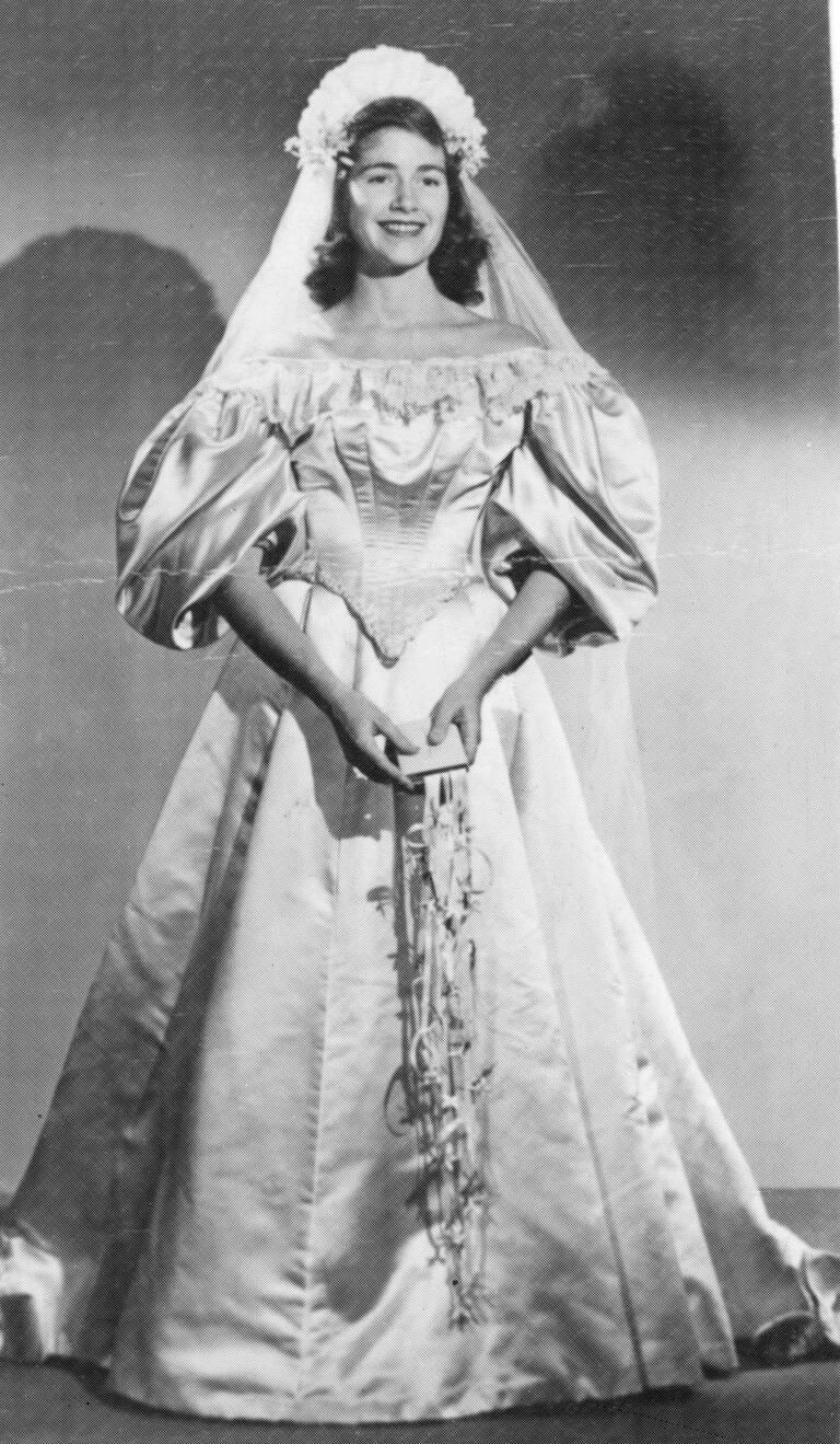 Virginia Woodruff MacConnell wedding dress from 1948