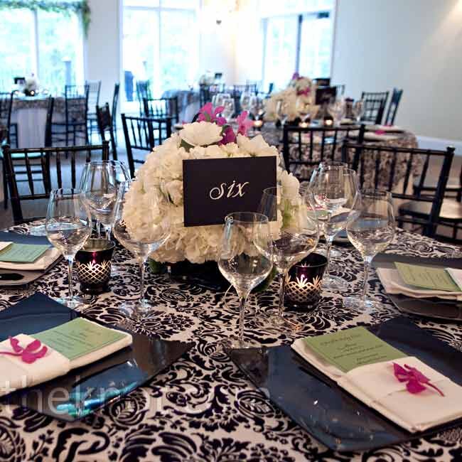 Black-and-White Table Settings