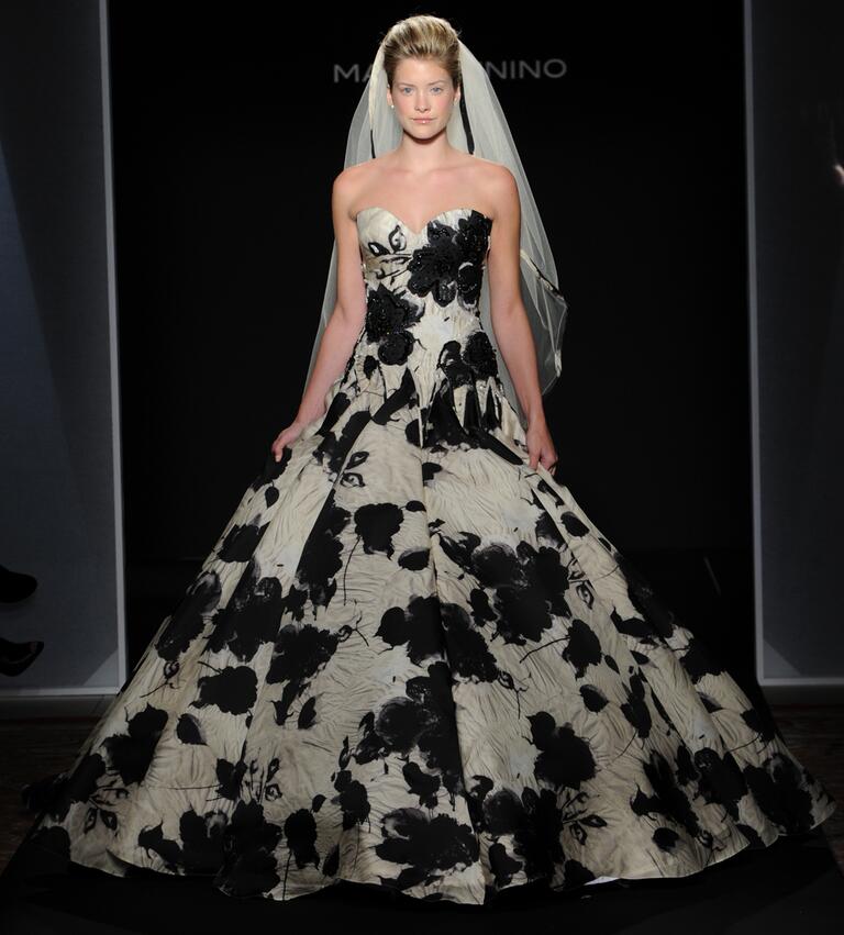 mark zunino black and white dress