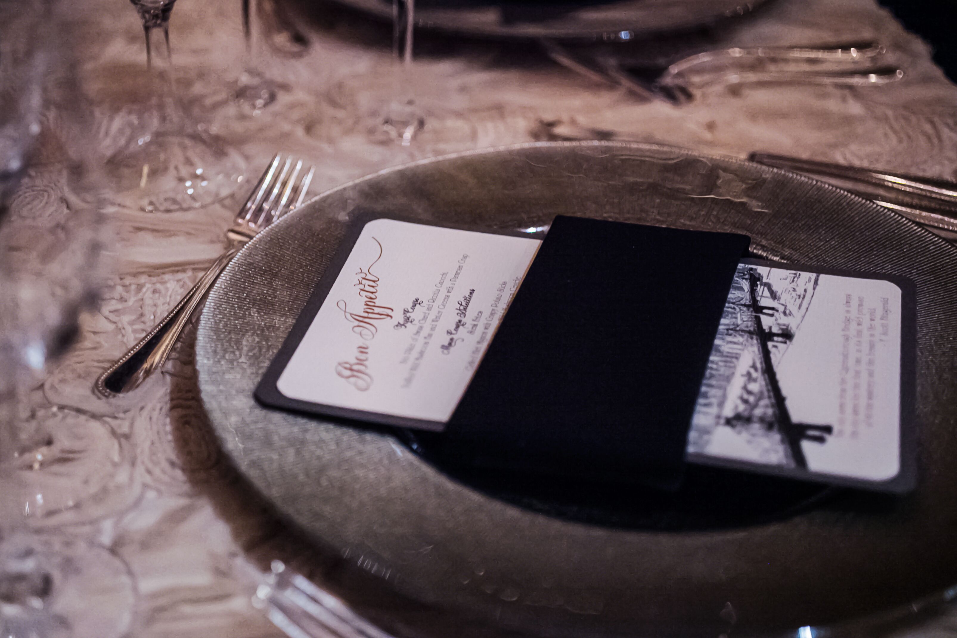 The Great Gatsby Inspired Menu Cards