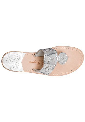 Jack Rogers Classic Sandal-silver Wedding Shoes - The Knot