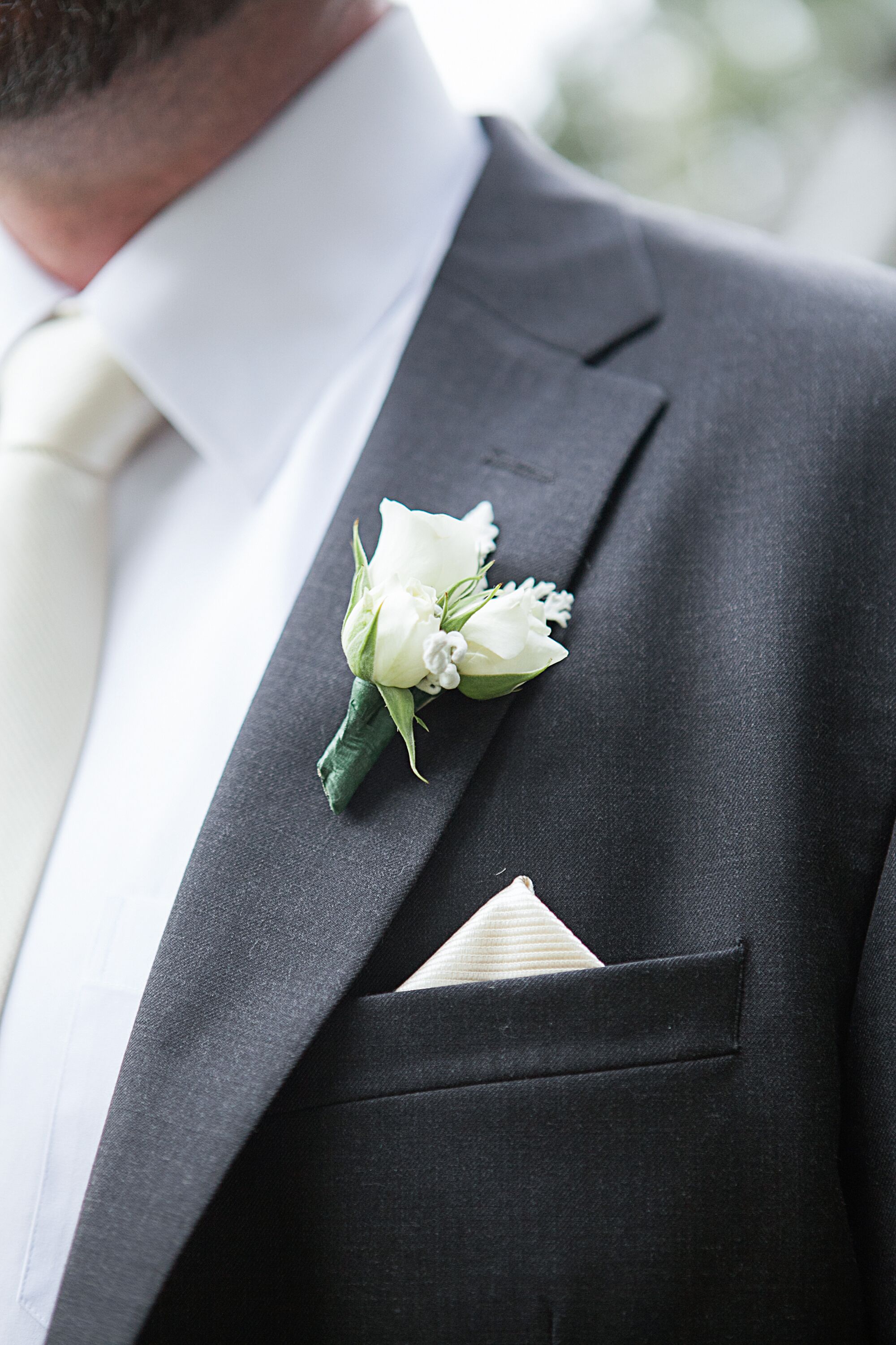 White Rose Boutonniere