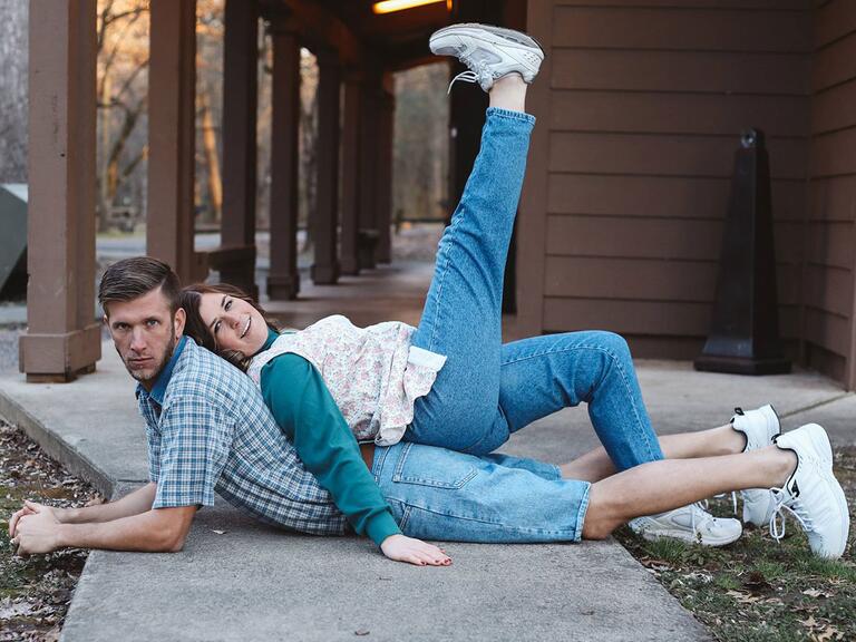 This Couple Took Hilarious Awkward Engagement Photos