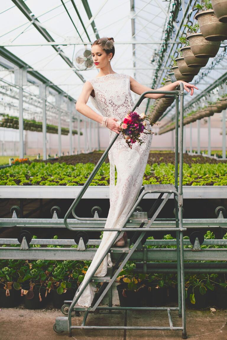 Tablecloth wedding dress