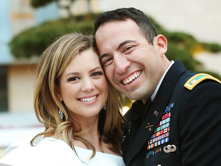 Brianna Keilar with her present husband Fernando Lujan