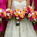 Pink and Orange Ceremony Decor