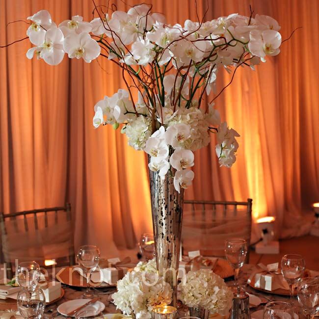 White Orchid Centerpieces