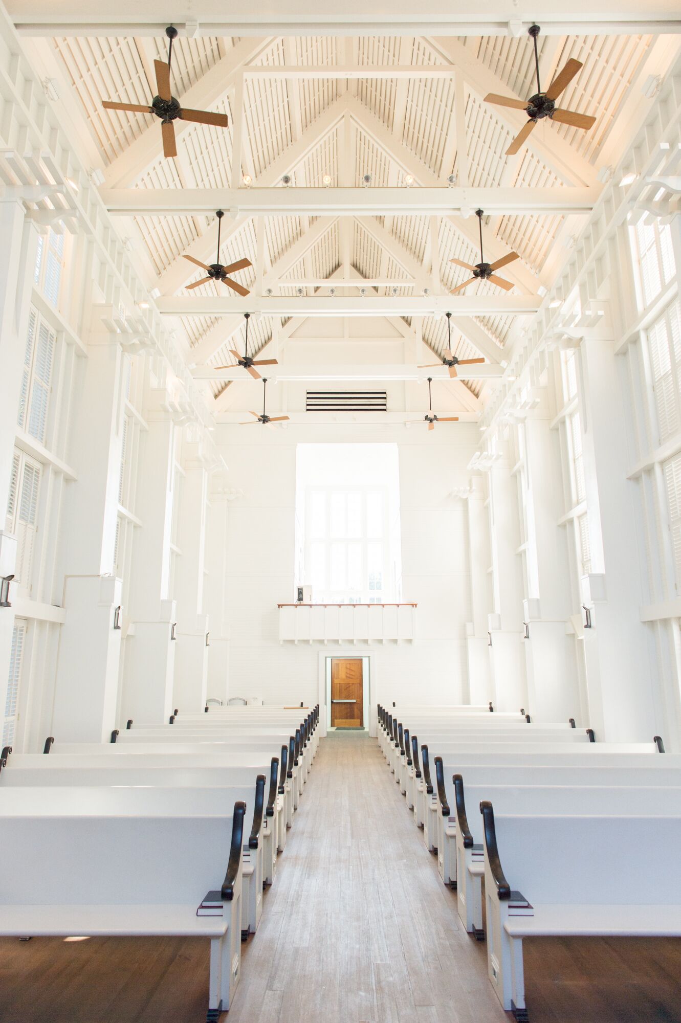 All-White and Wooden Chapel in Seaside Florida