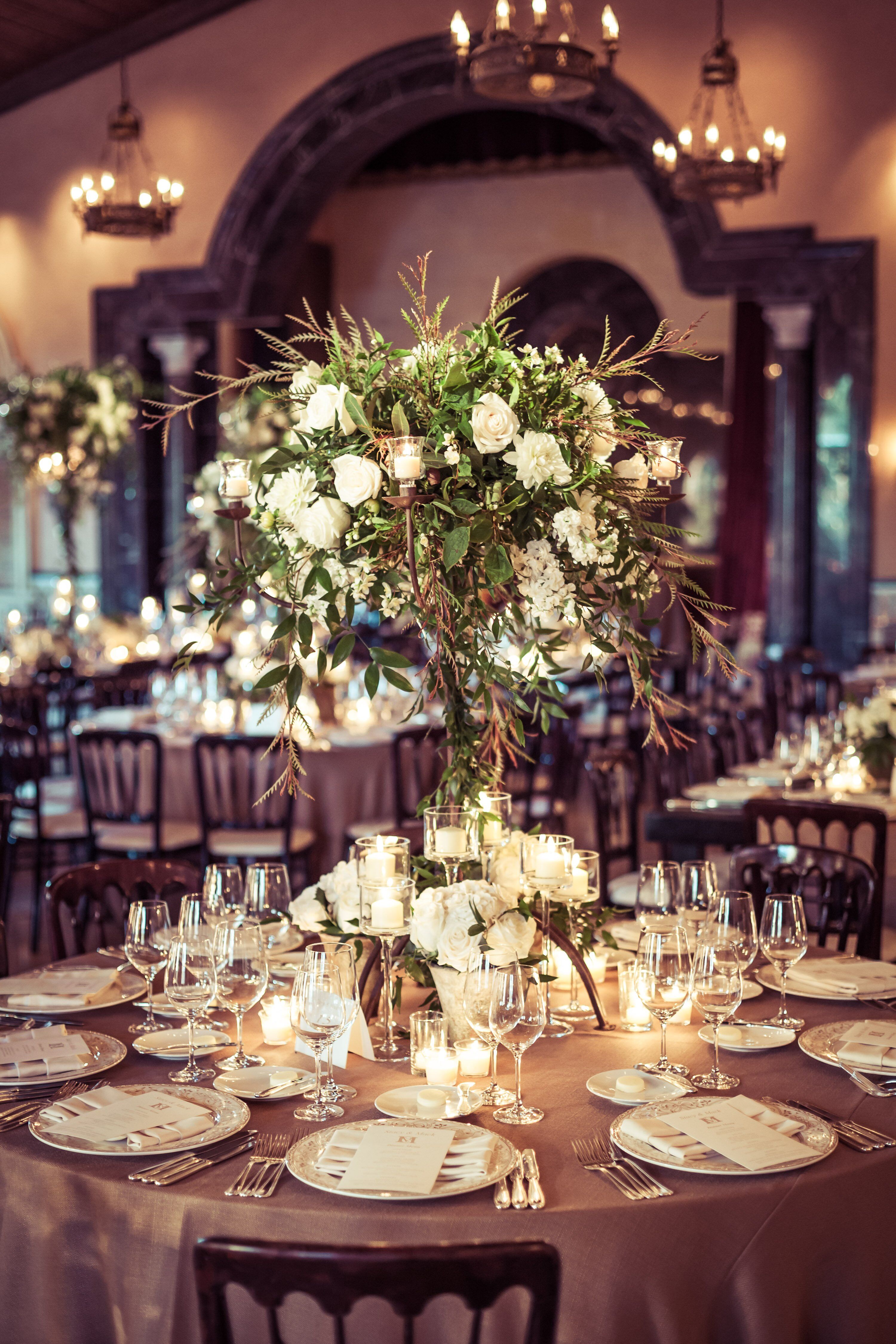 Tall Rose Centerpieces