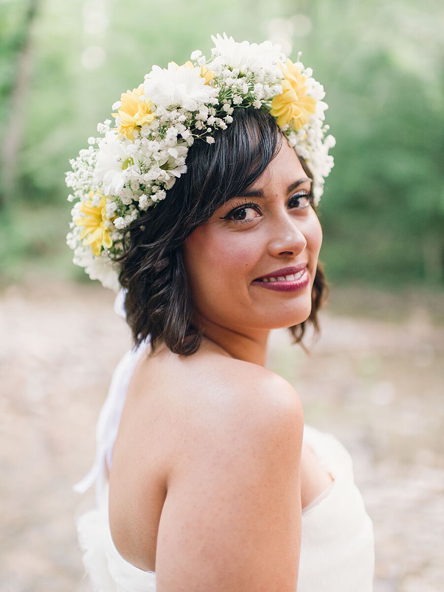 Short Curly Hair For Wedding