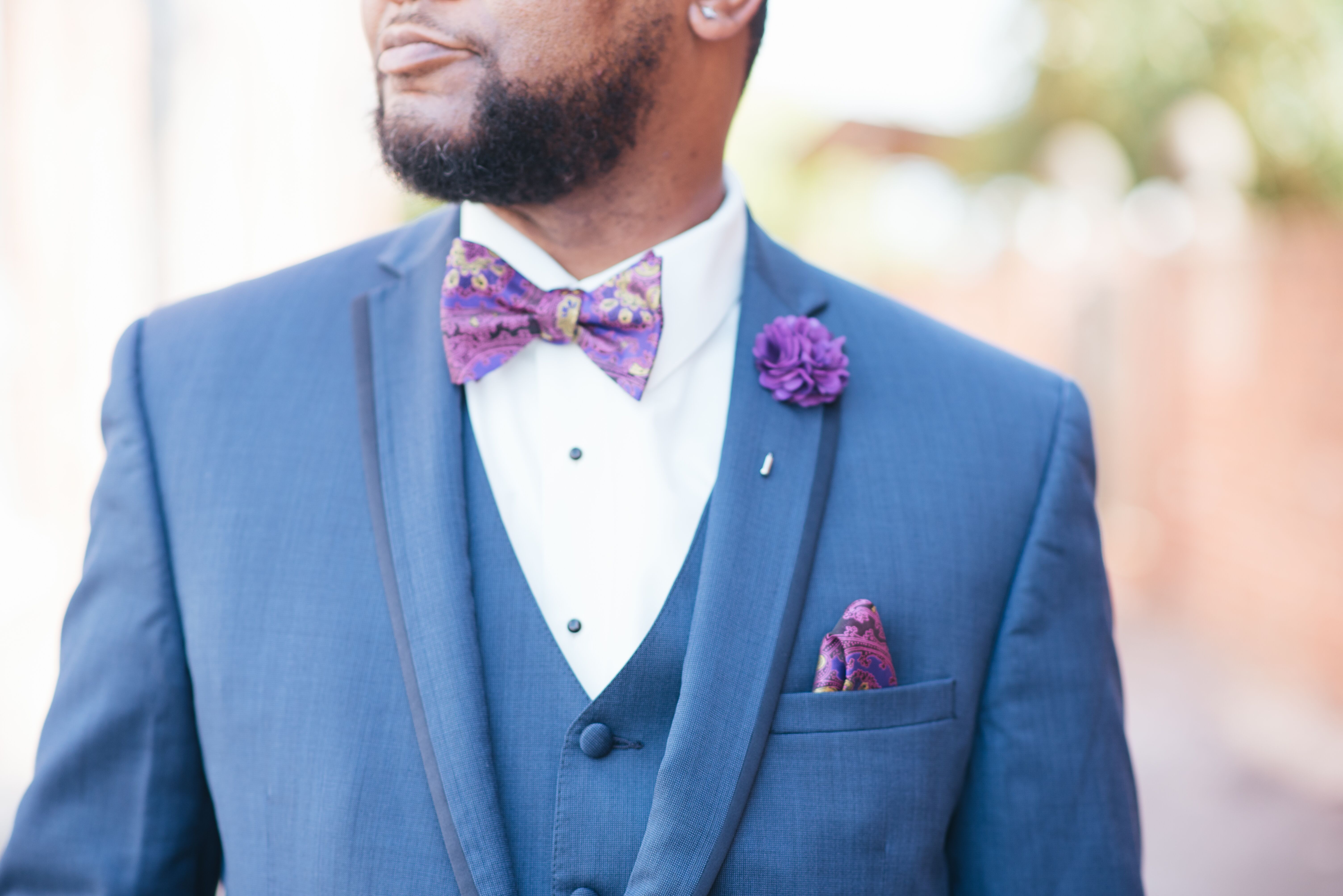 Blue and outlet purple tux