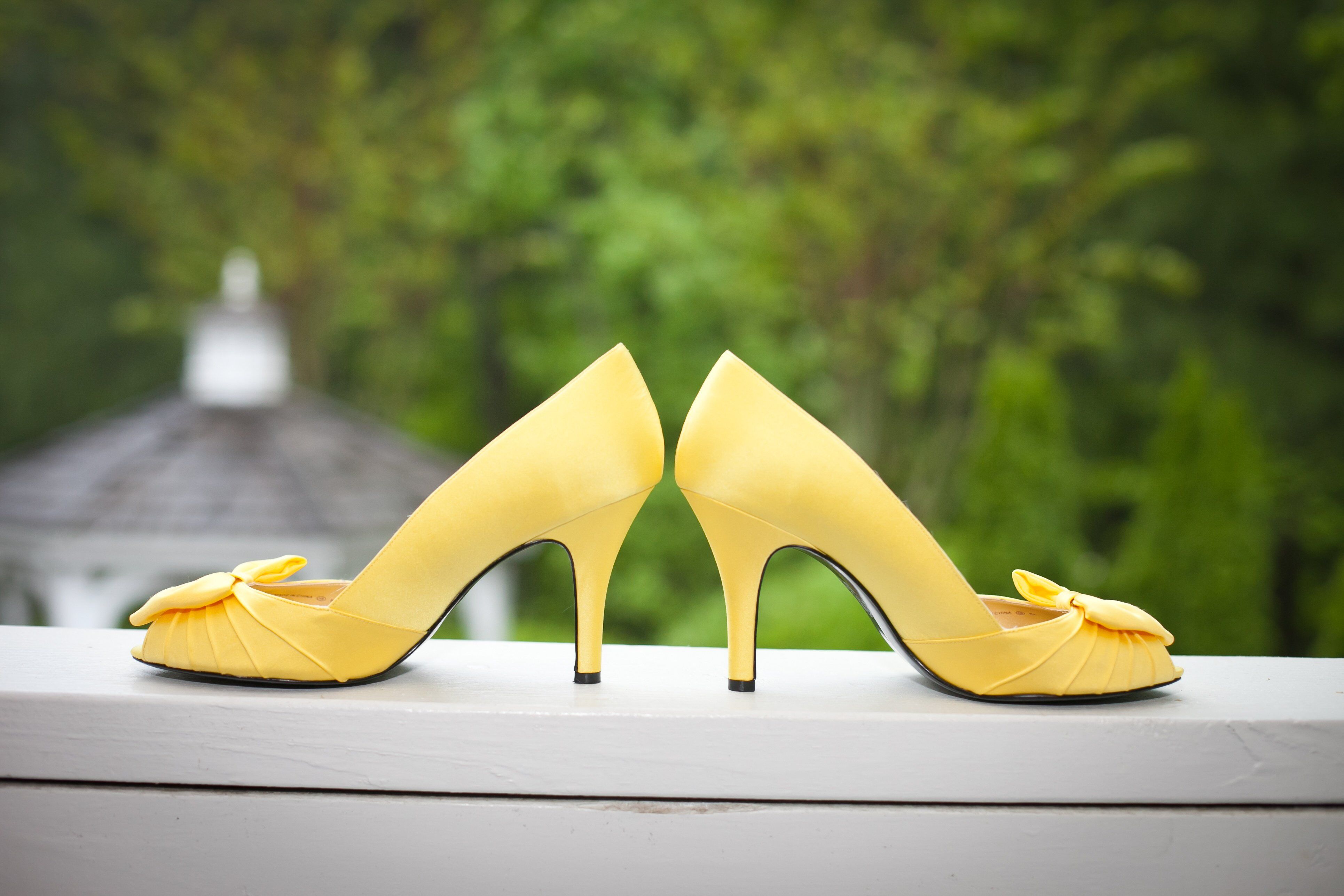 Yellow sale bridesmaid shoes