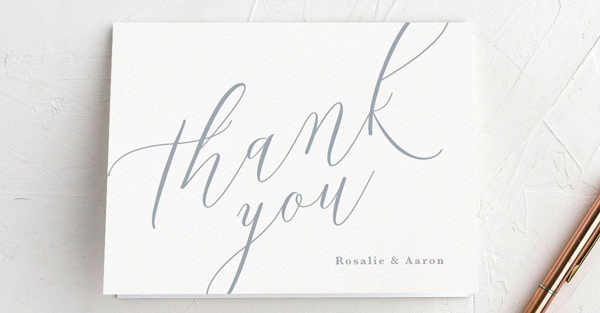 Wedding Thank You Card Wording Examples Templates To Copy