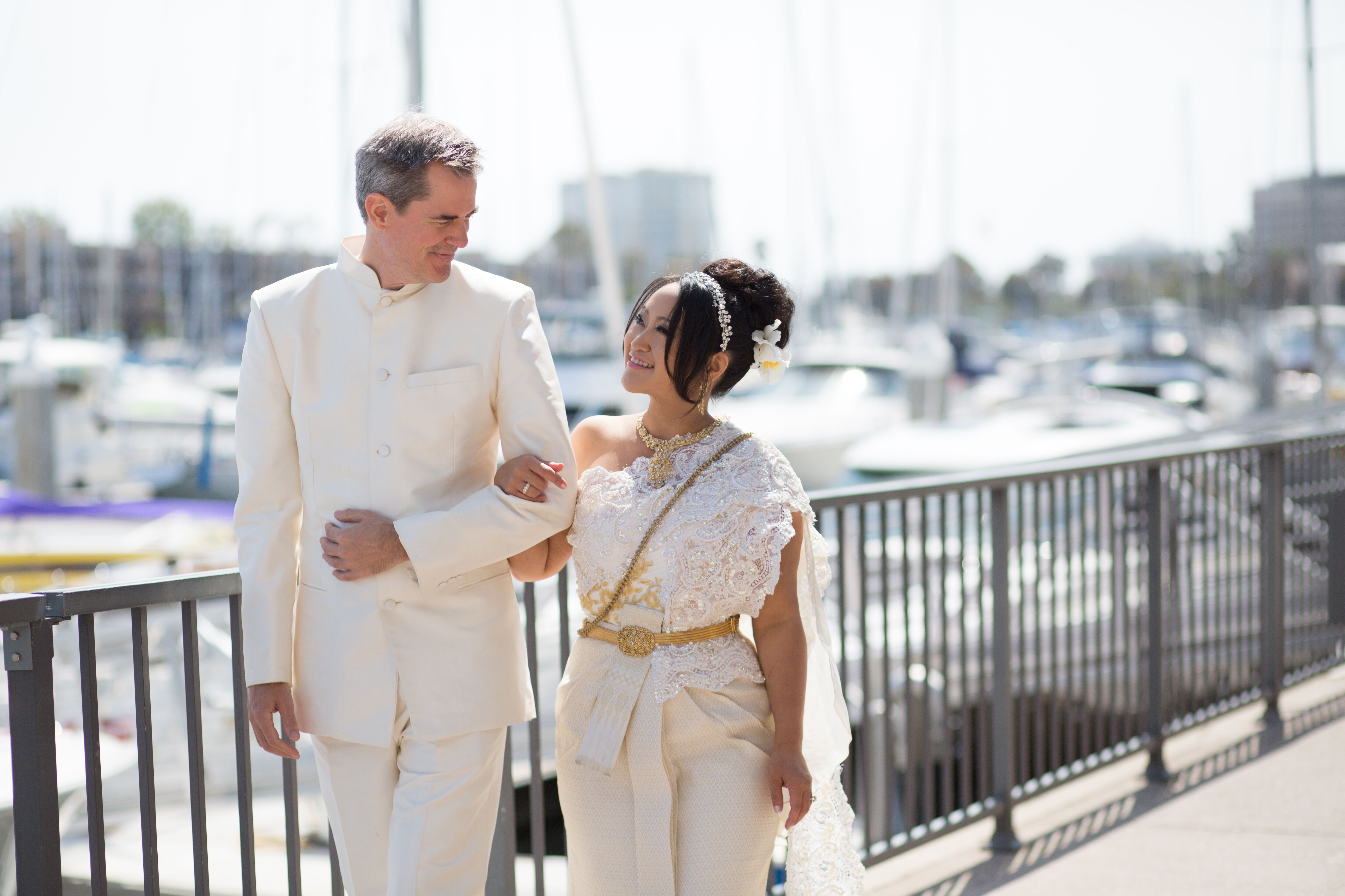 Traditional thai shop wedding attire