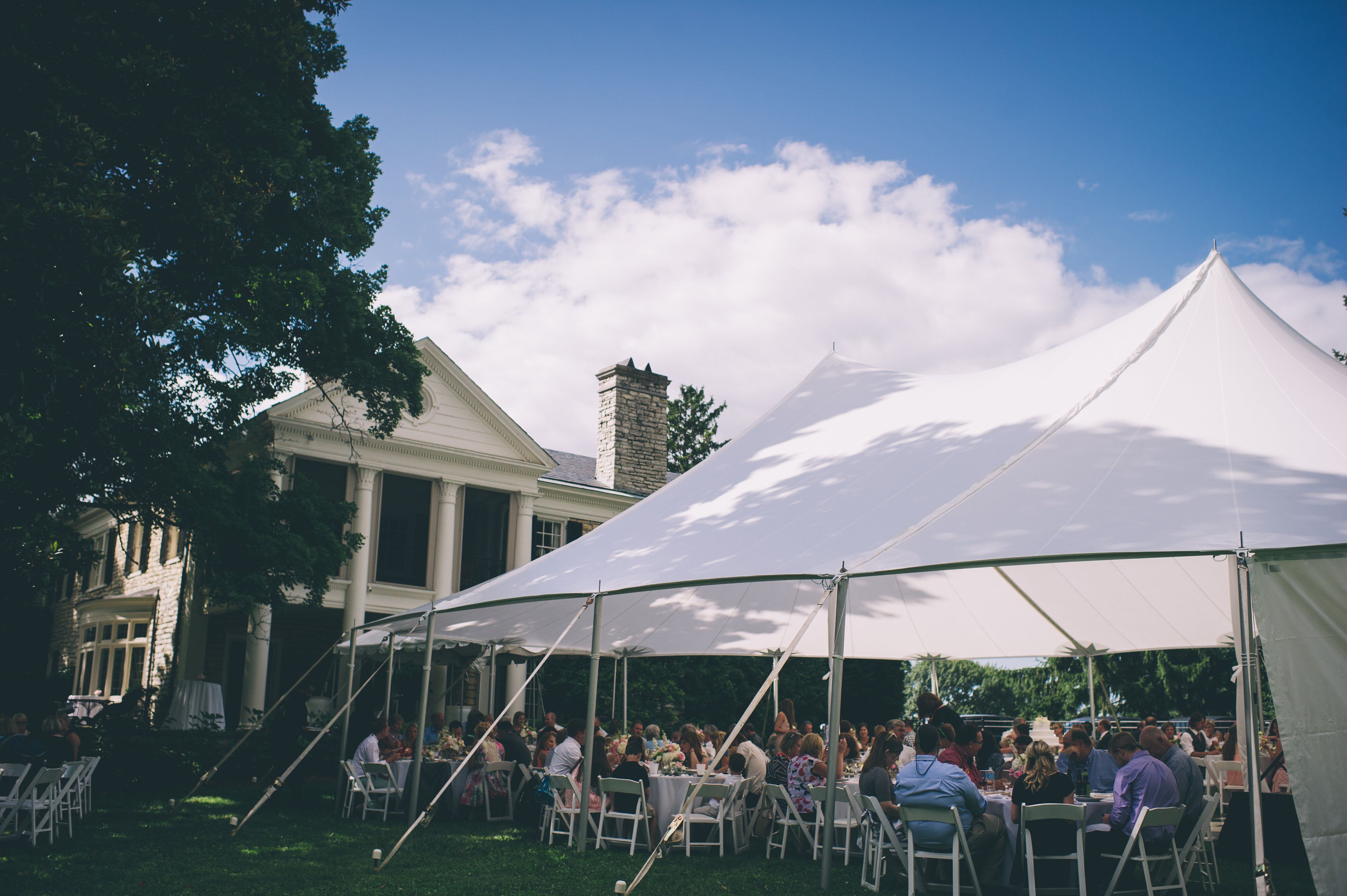 Tented Outdoor Wedding Reception in Kentucky