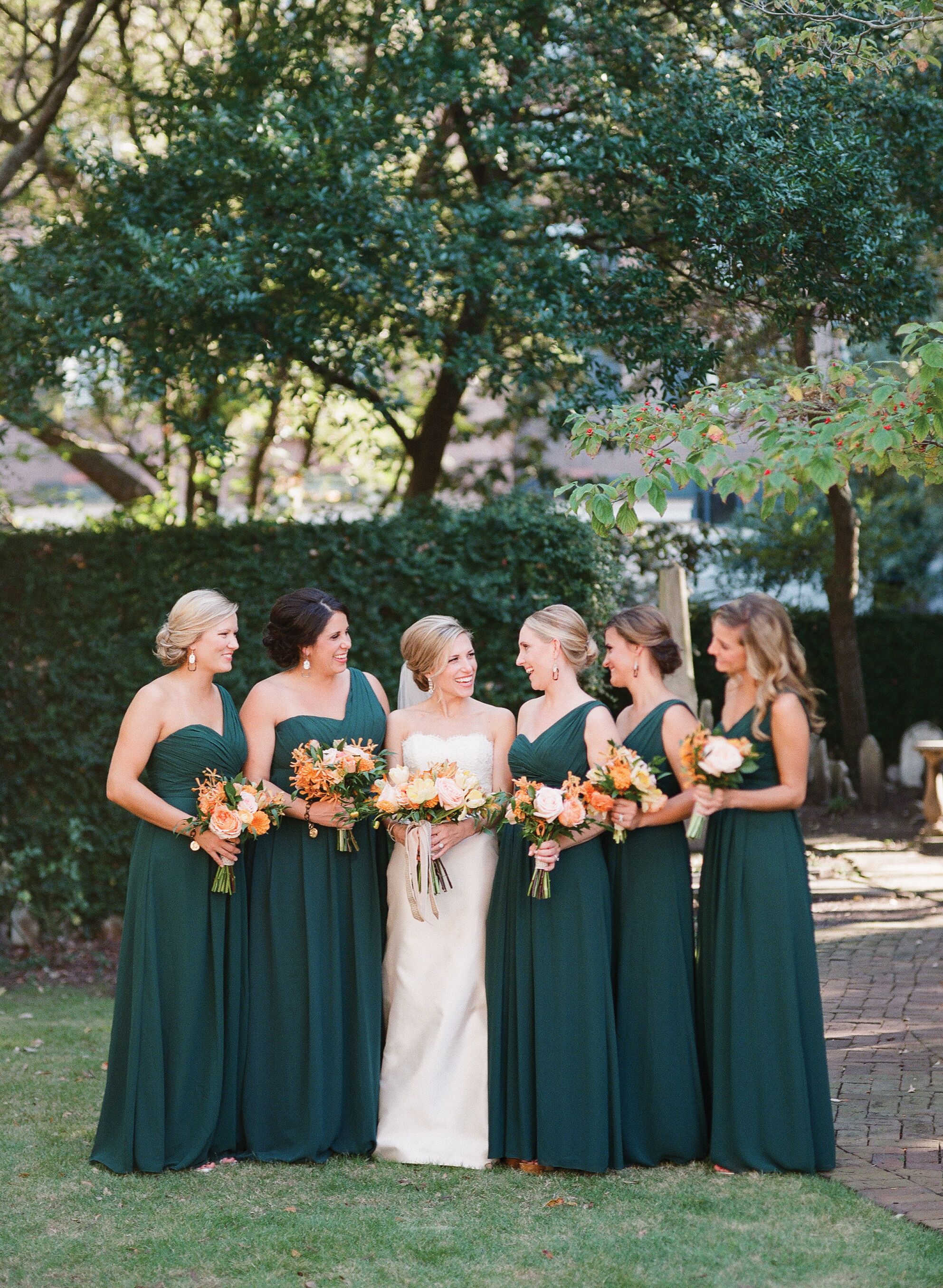 Hunter green shop bridesmaid dresses uk