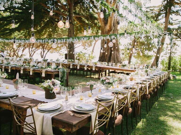 Beautiful wedding tablescape