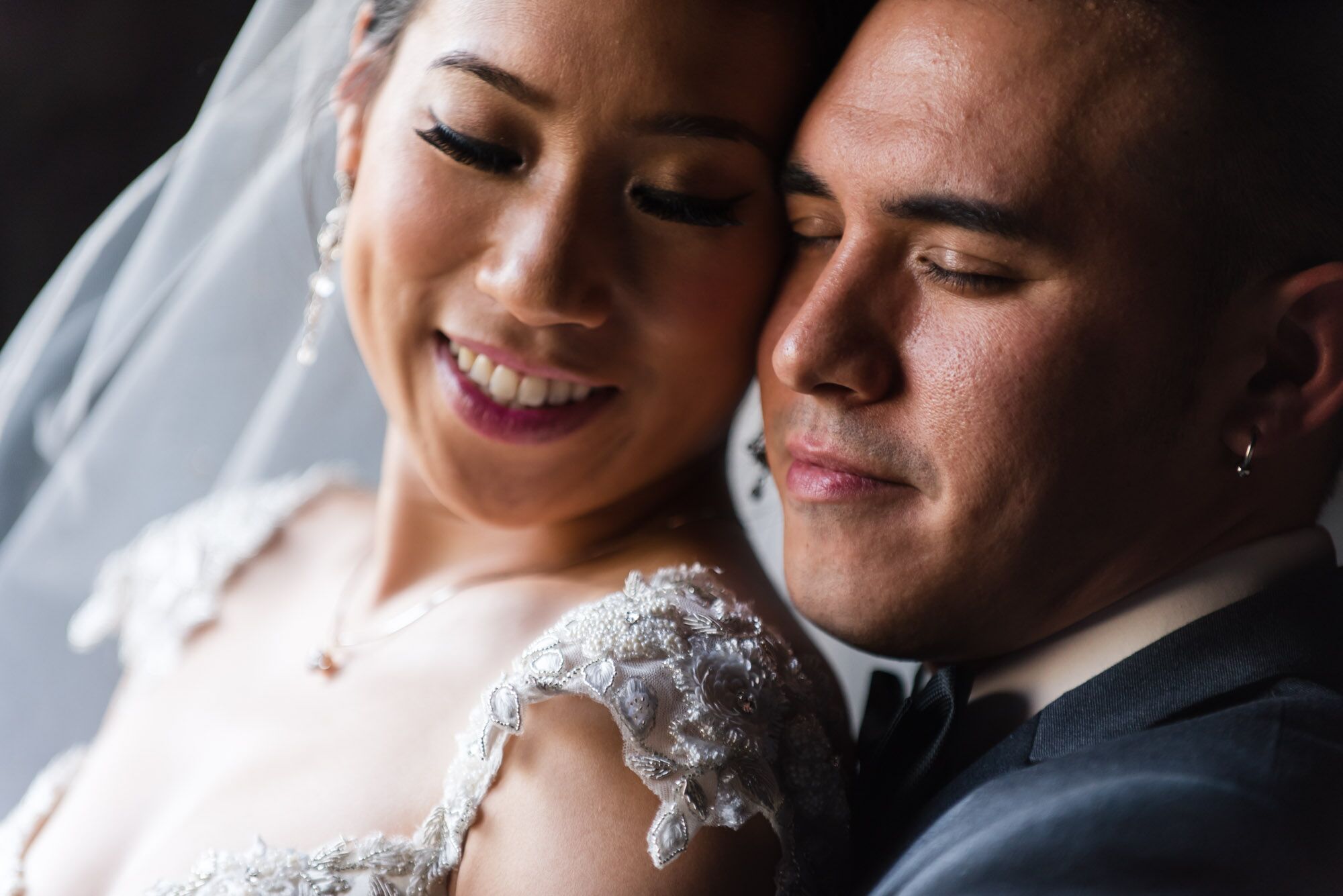 Bride and Groom Gracefully Exit Under a Foam Glow Stick Arch