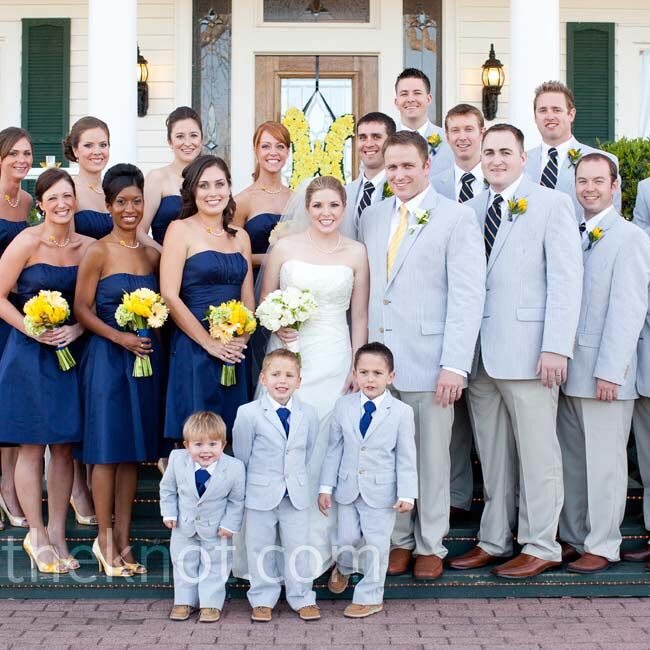 Blue Wedding Party Look