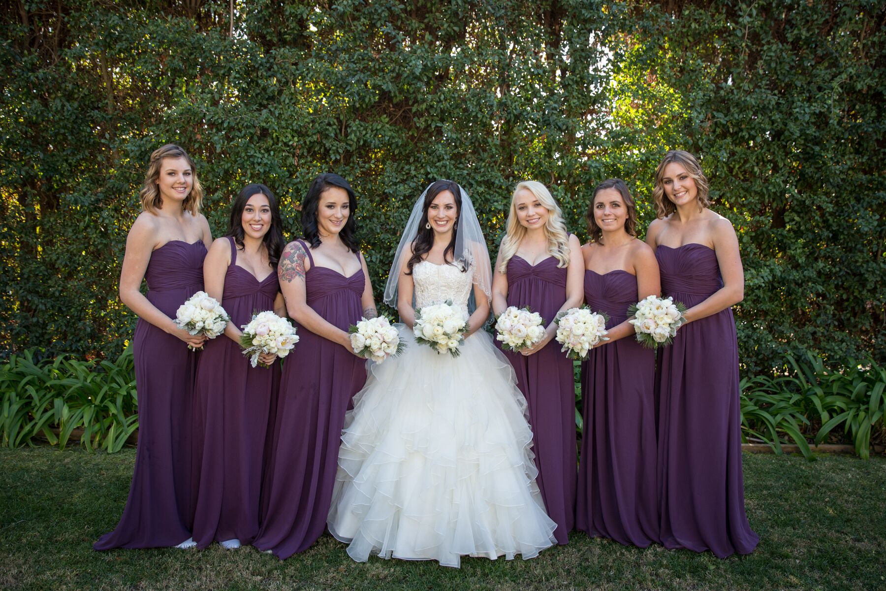 Xscape Plum Bridesmaid Dresses