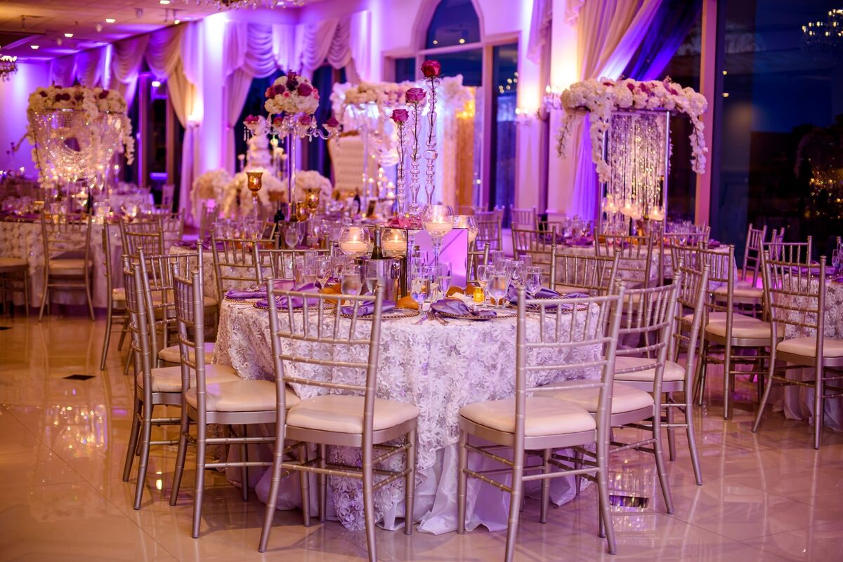 Luxe Lavender Ballroom Reception