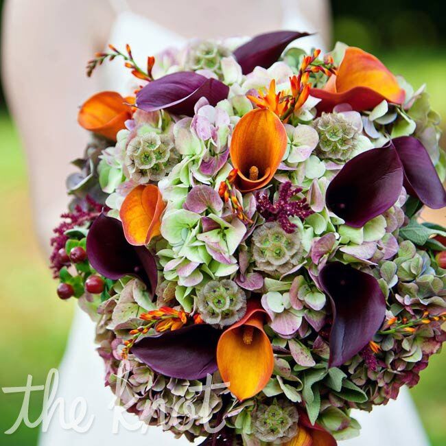 Purple and Orange Bouquet
