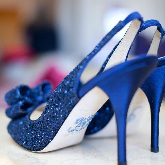 Blue on sale sequin heels