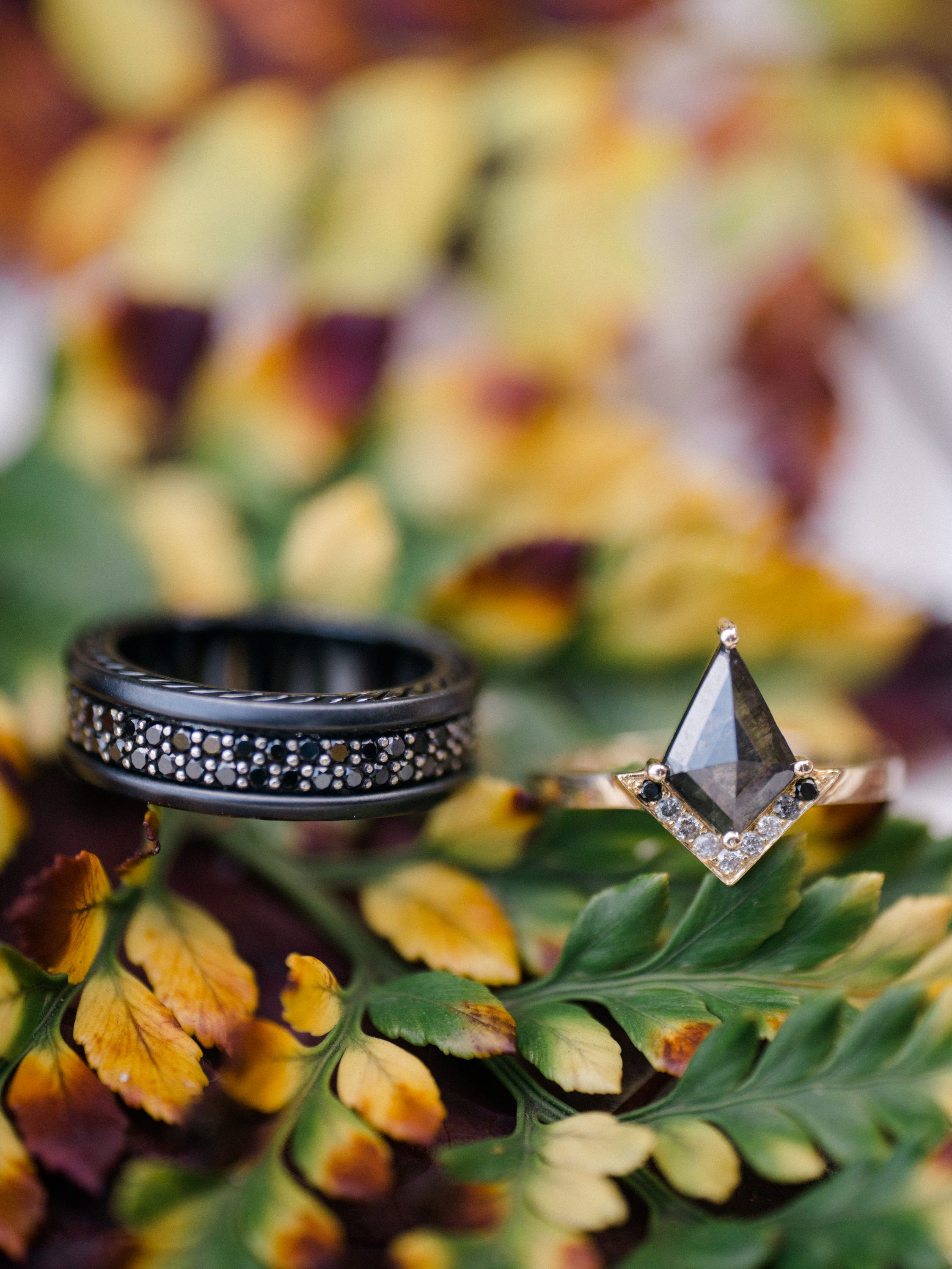 Salomon Black Diamond Wedding Ring