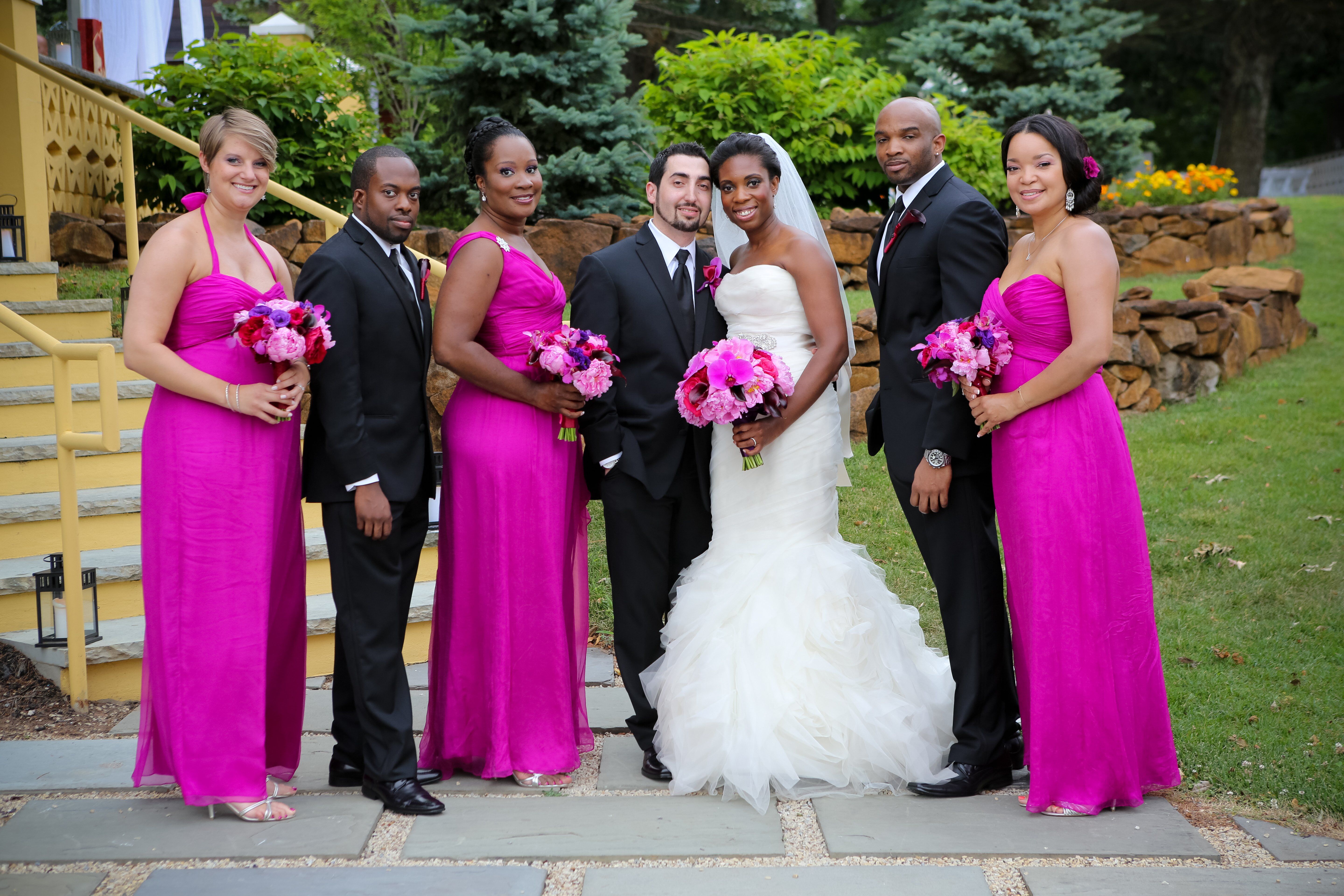 fuschia bridesmaid dresses