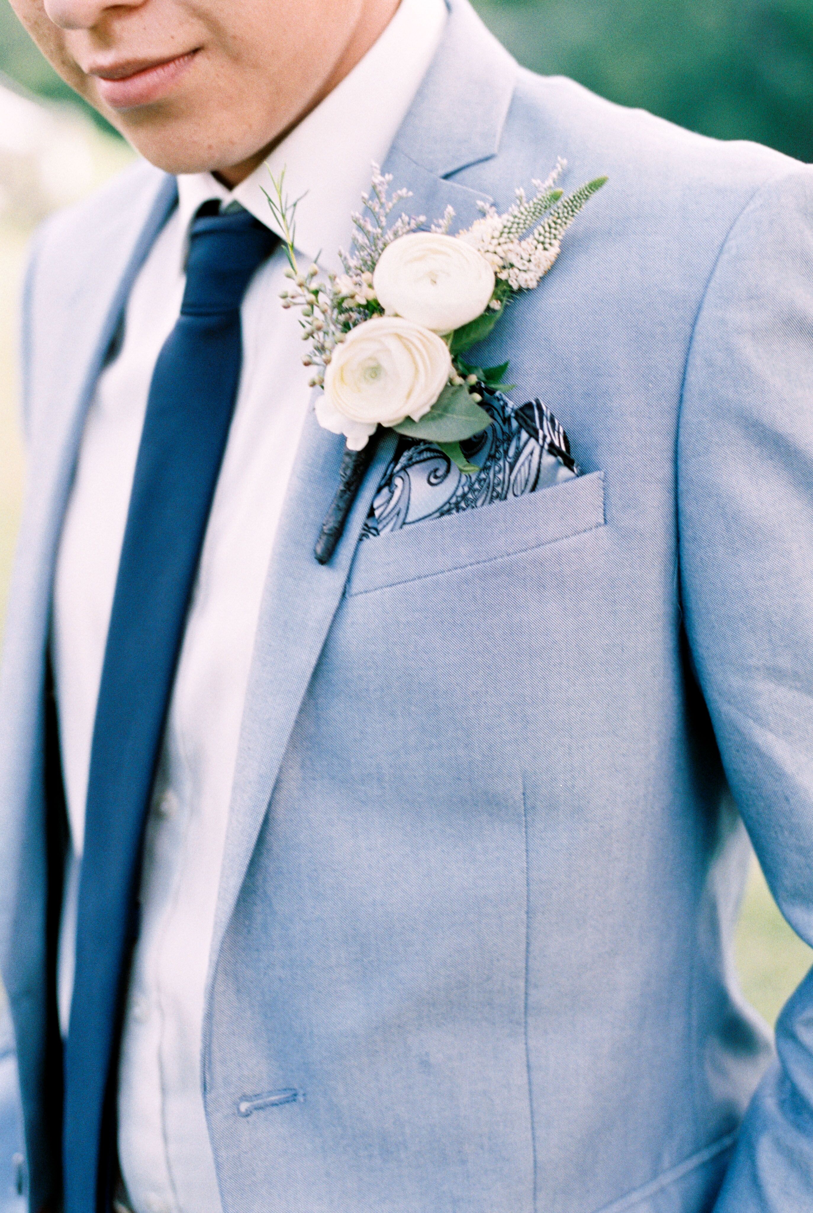 Pale Blue Trousers, Suspenders and Bow Ties