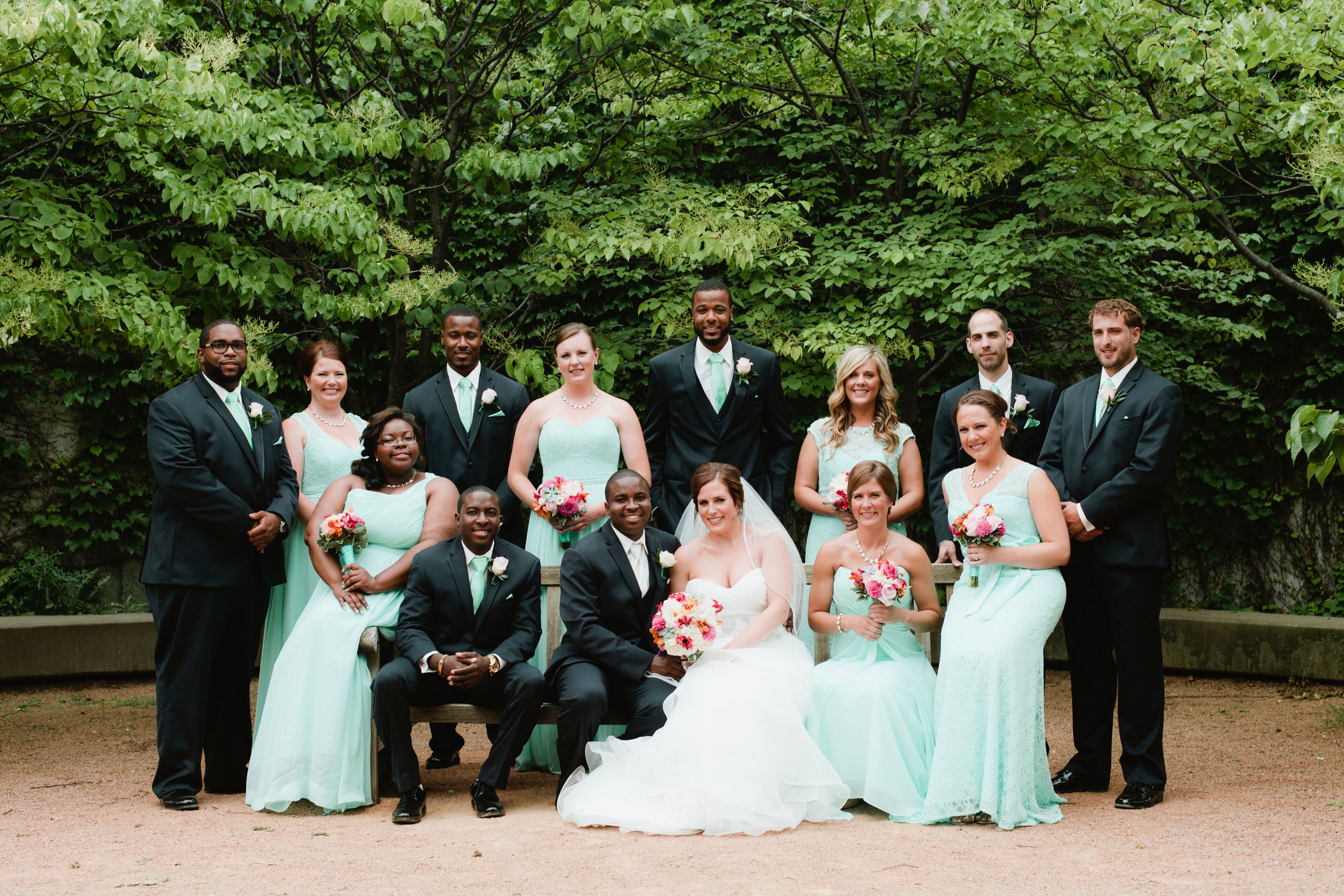 Mint green and 2024 navy blue outfits