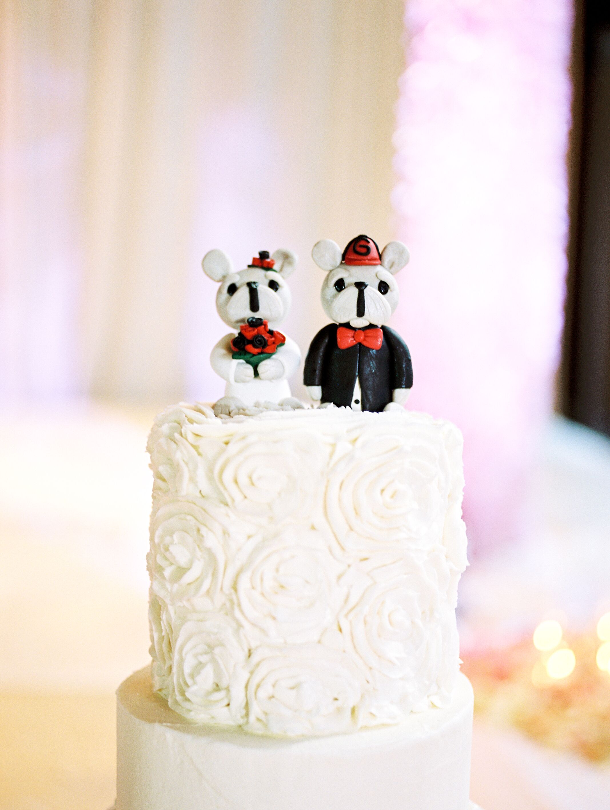 Georgia bulldog on sale wedding cake topper