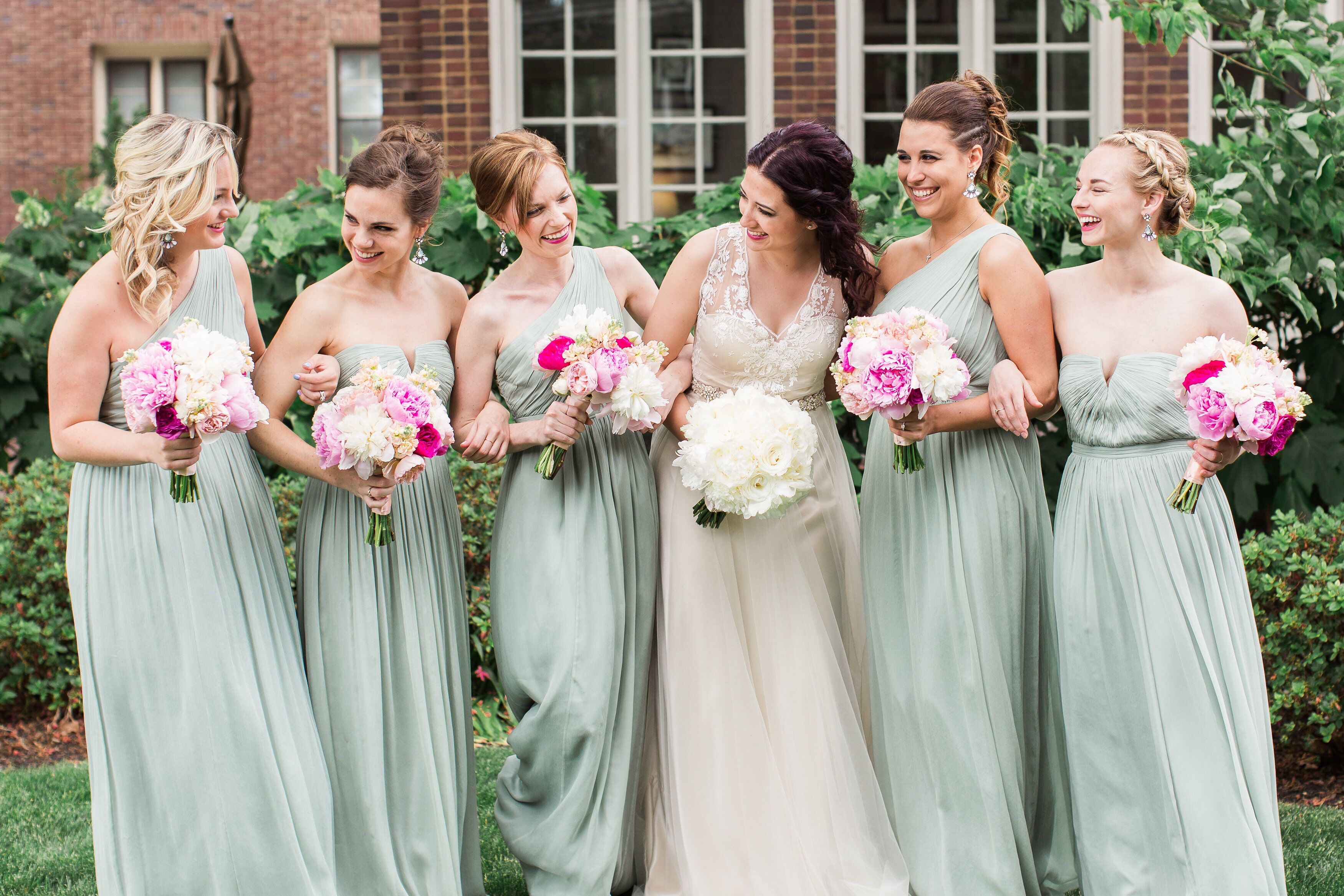 J.Crew Long Mint Chiffon Dresses