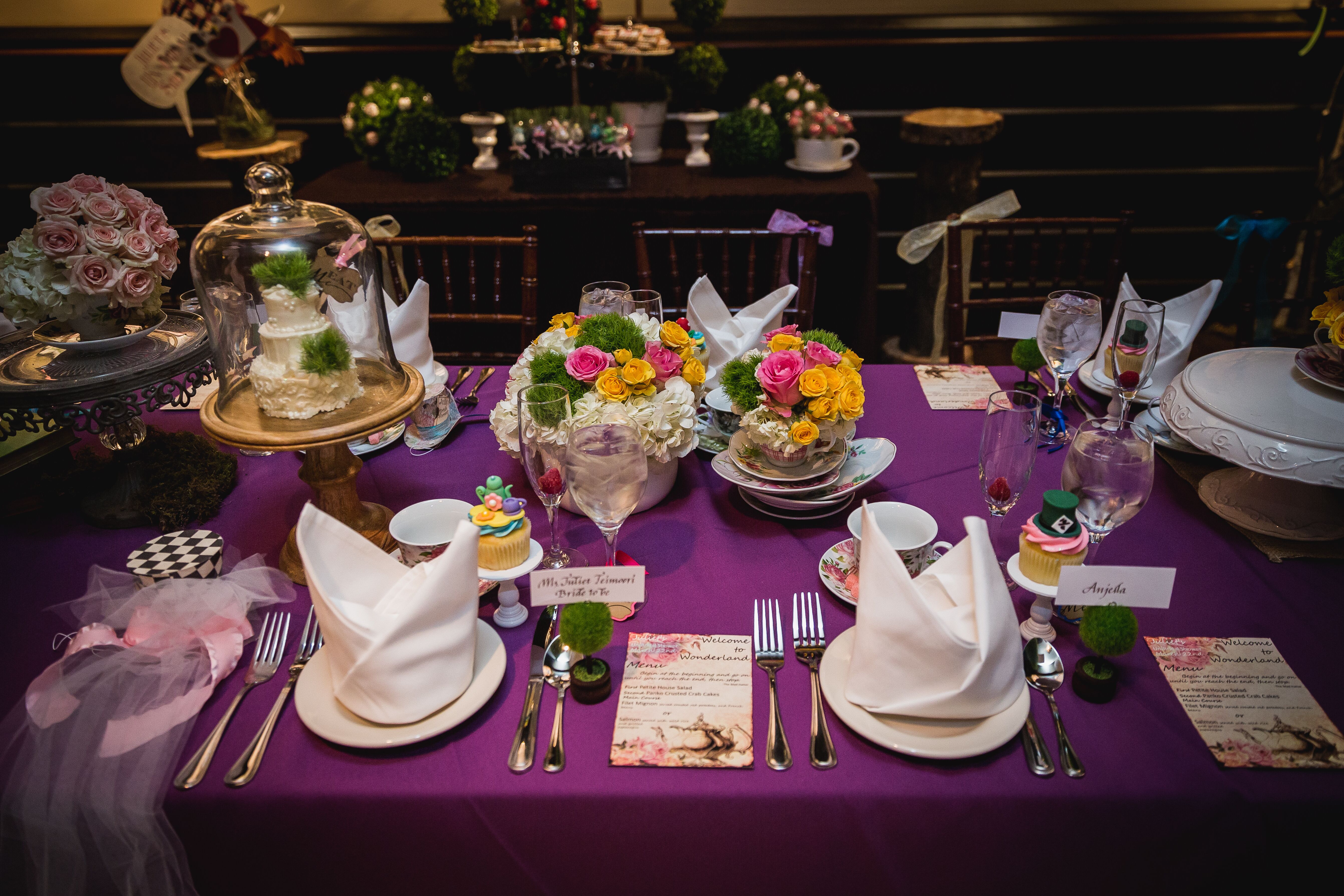 A Mad Hatter Themed Bridal Shower at The Standard Restaurant in Albany