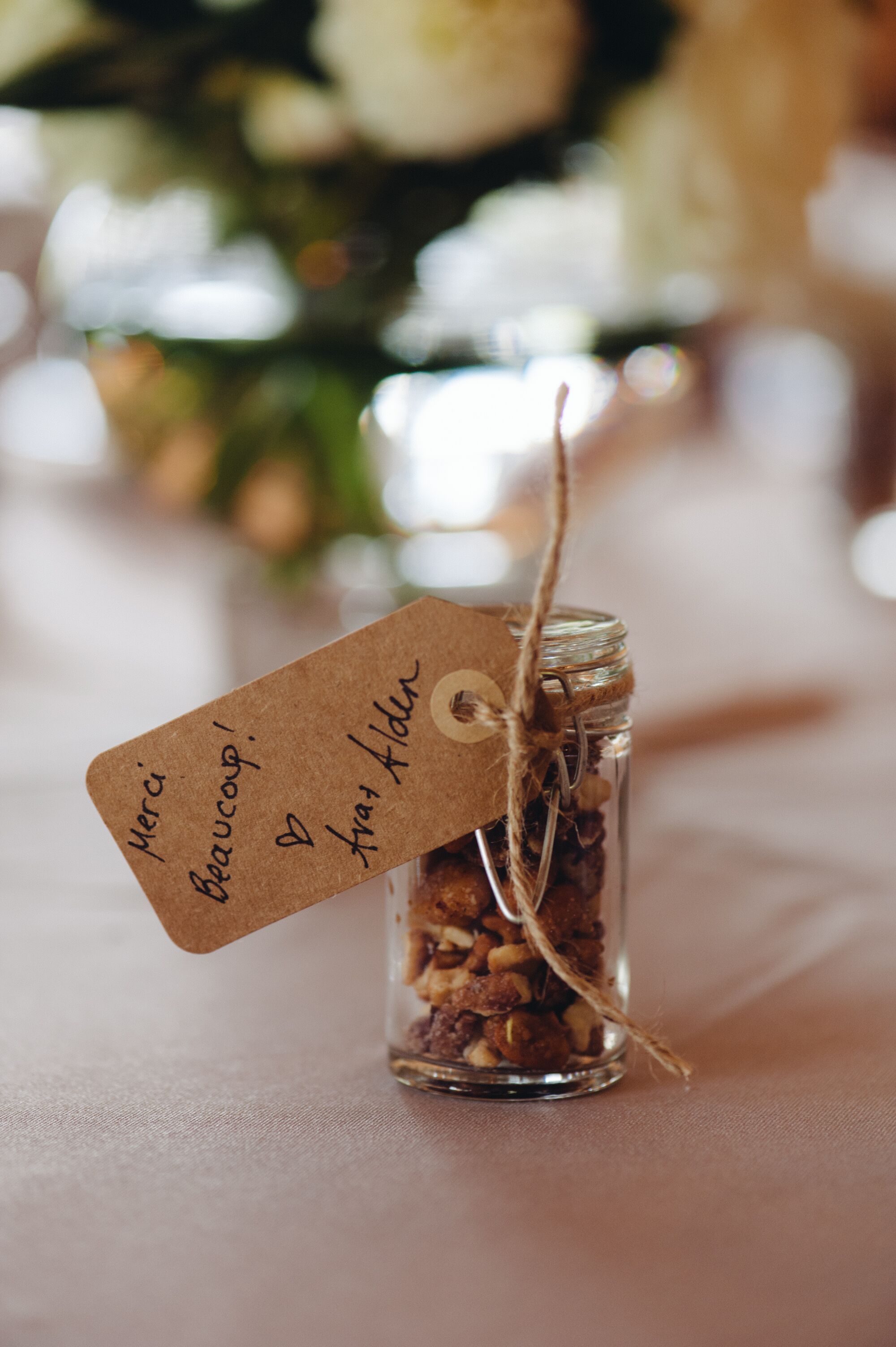 Candied Nuts Wedding Favor