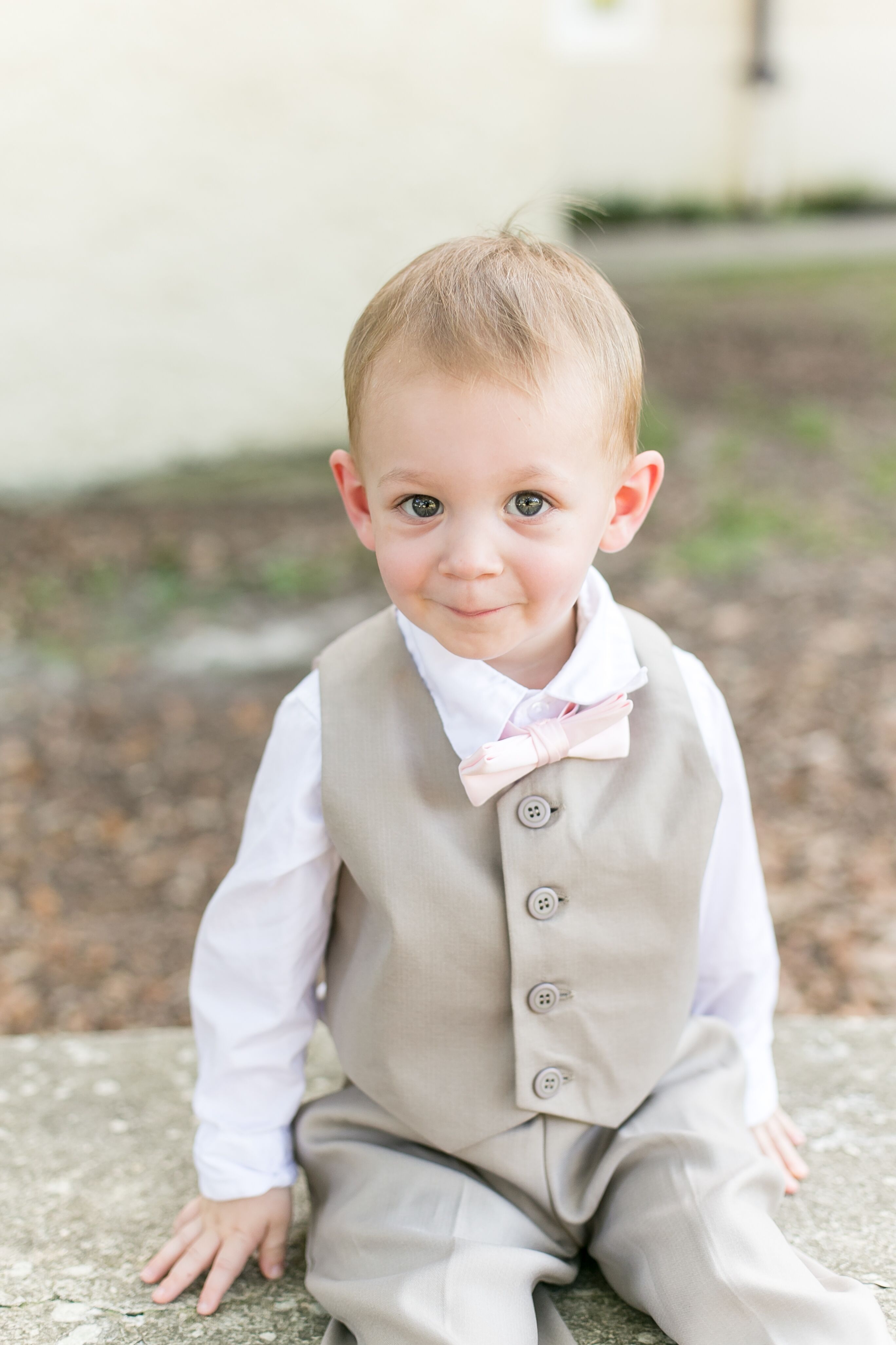 Tan Ring Bearer Vest