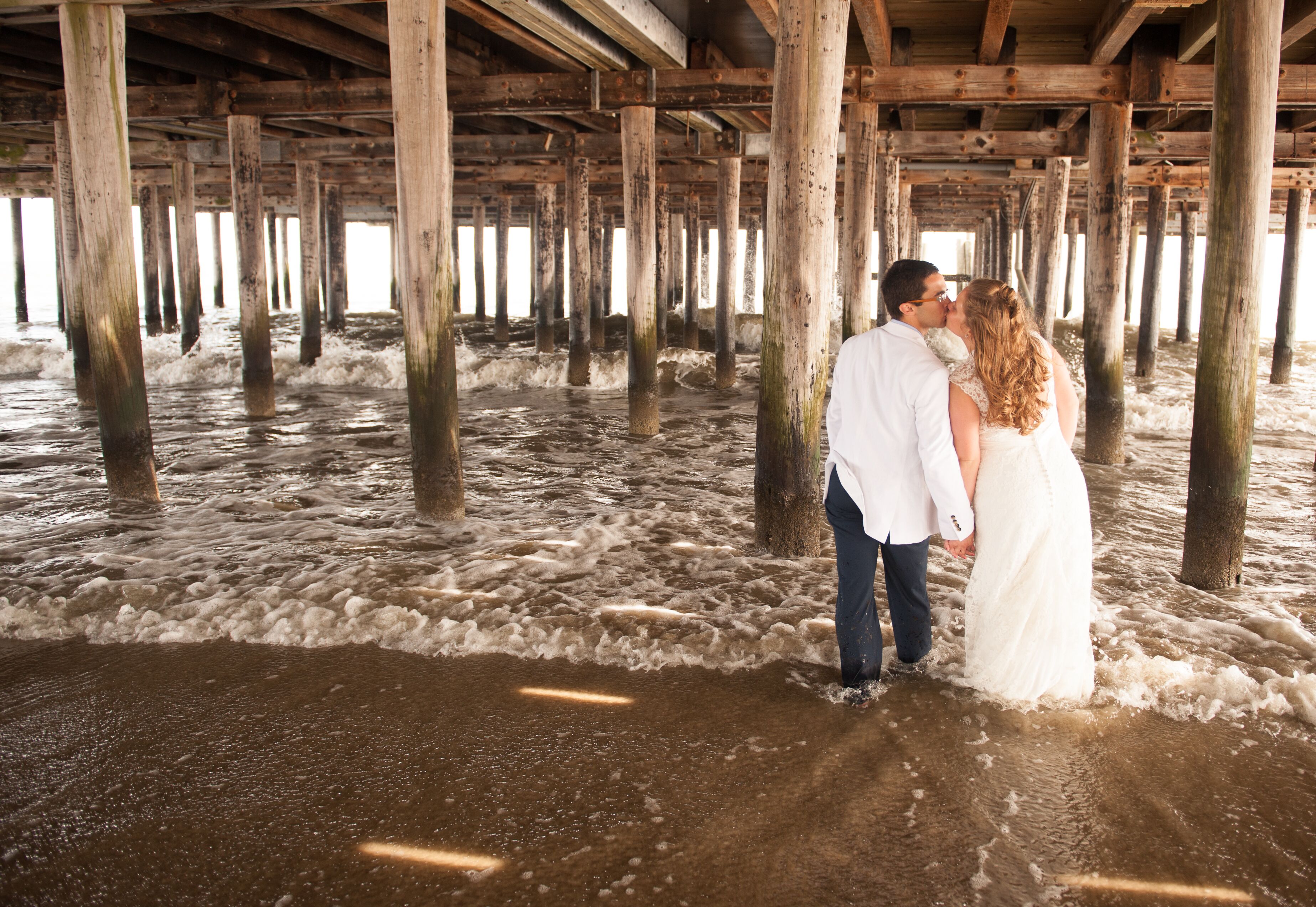 A Colorful DIY Wedding  at Buckroe Beach  in Hampton Virginia 