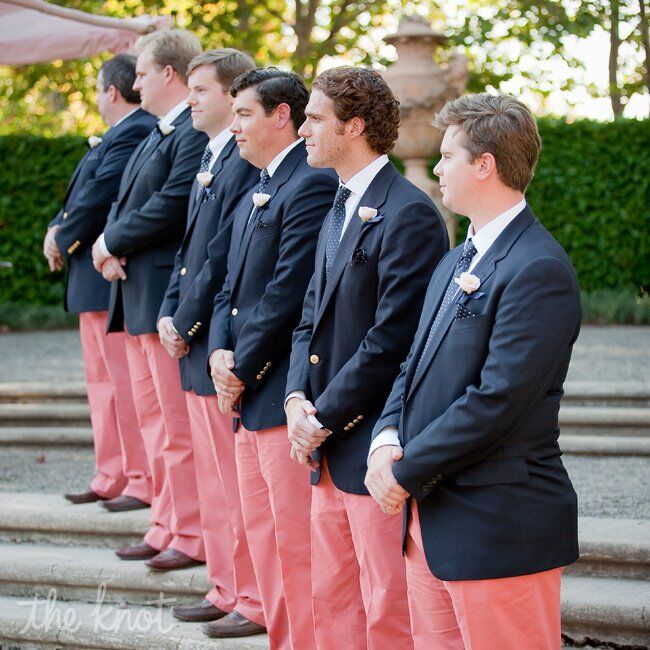 Coral Groomsmen Formalwear