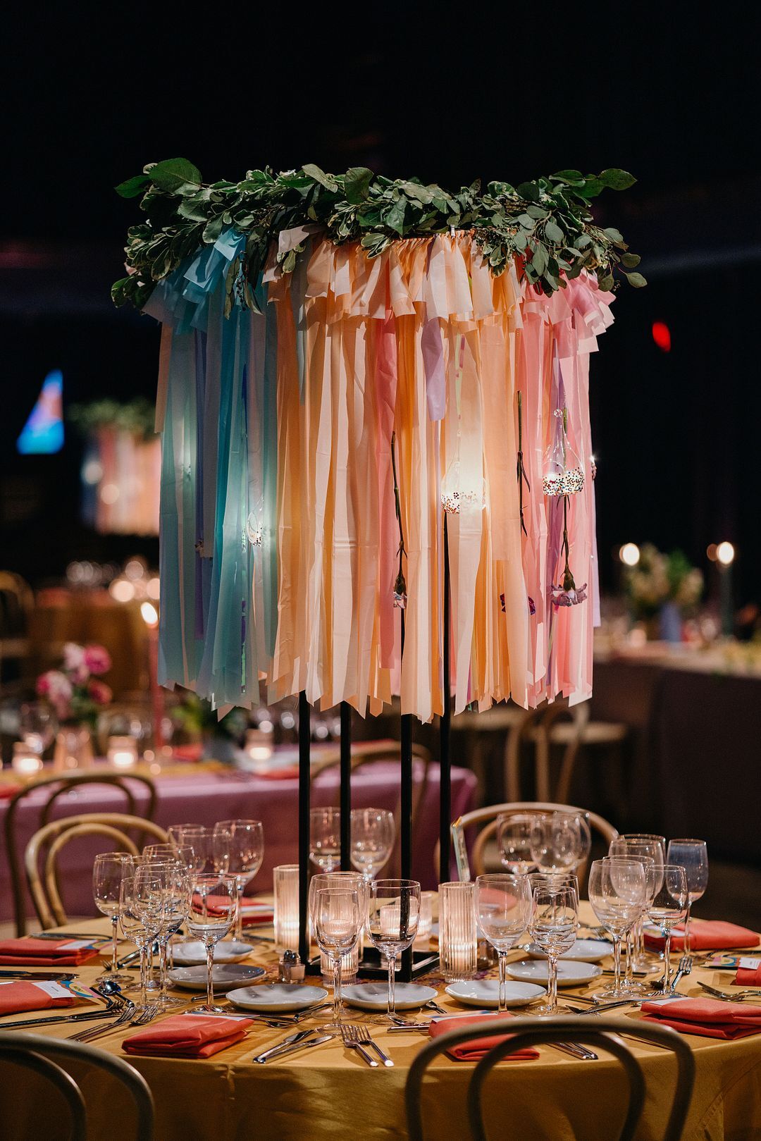 Tall Ribbon Centerpiece