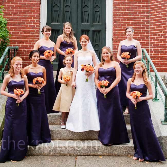 cheap purple bridesmaid dresses