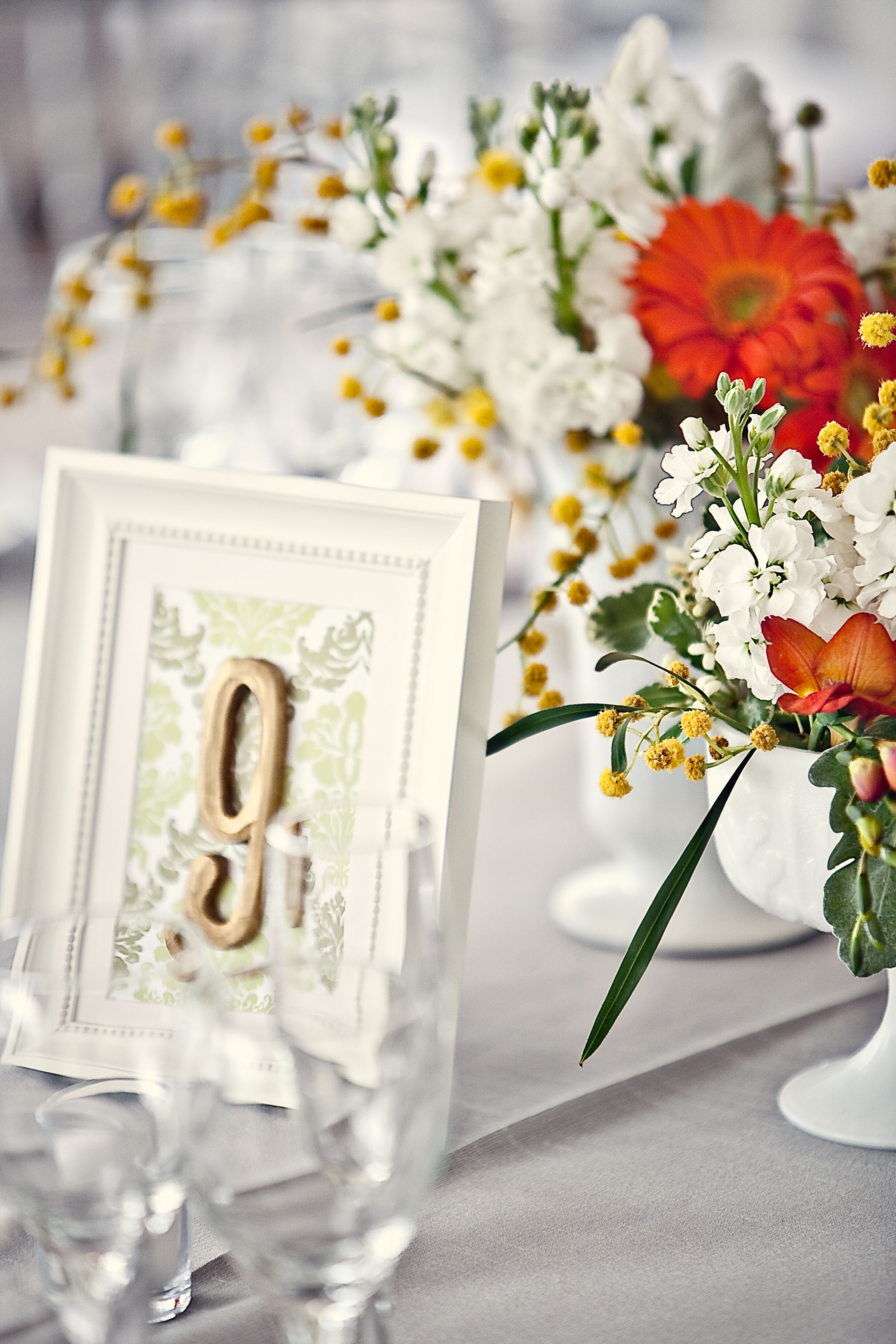 Chic Framed Table Numbers
