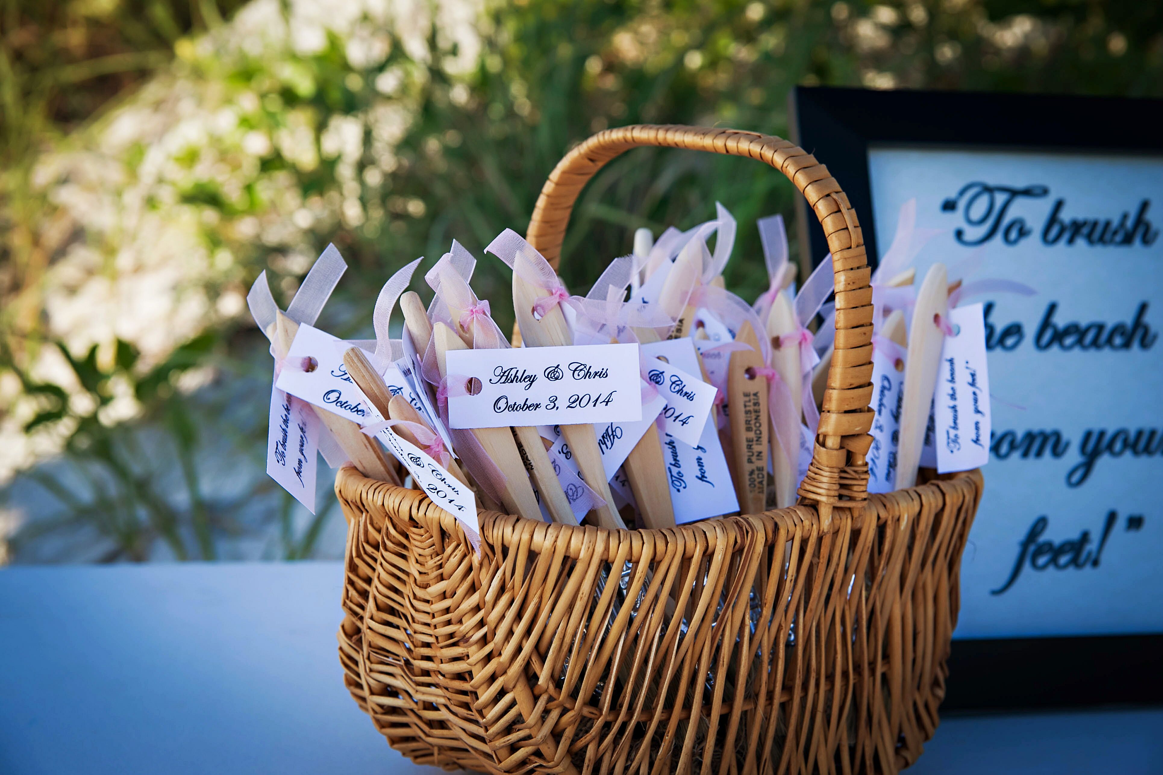 Paint Brush Beach Ceremony Favors