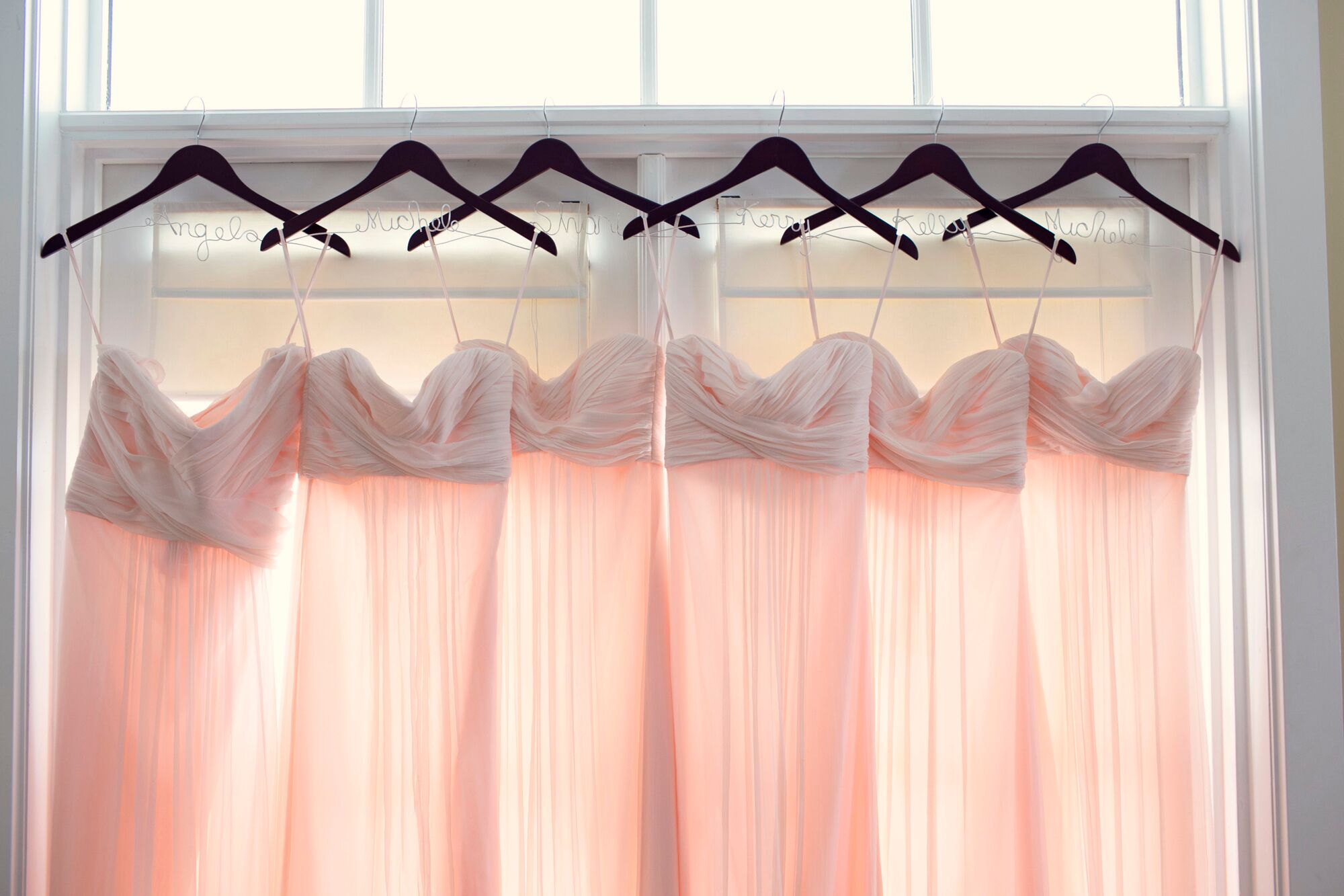 bellini color bridesmaid dresses