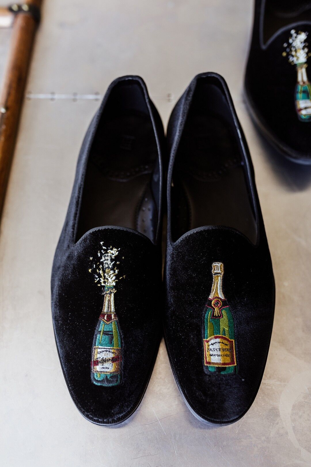 champagne color loafers
